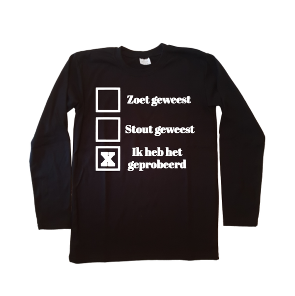 Ik heb het geprobeerd