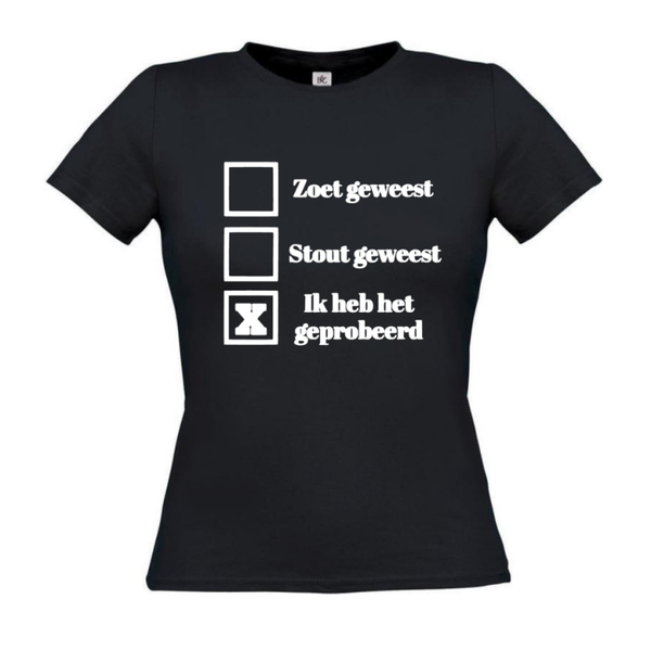 Ik heb het geprobeerd