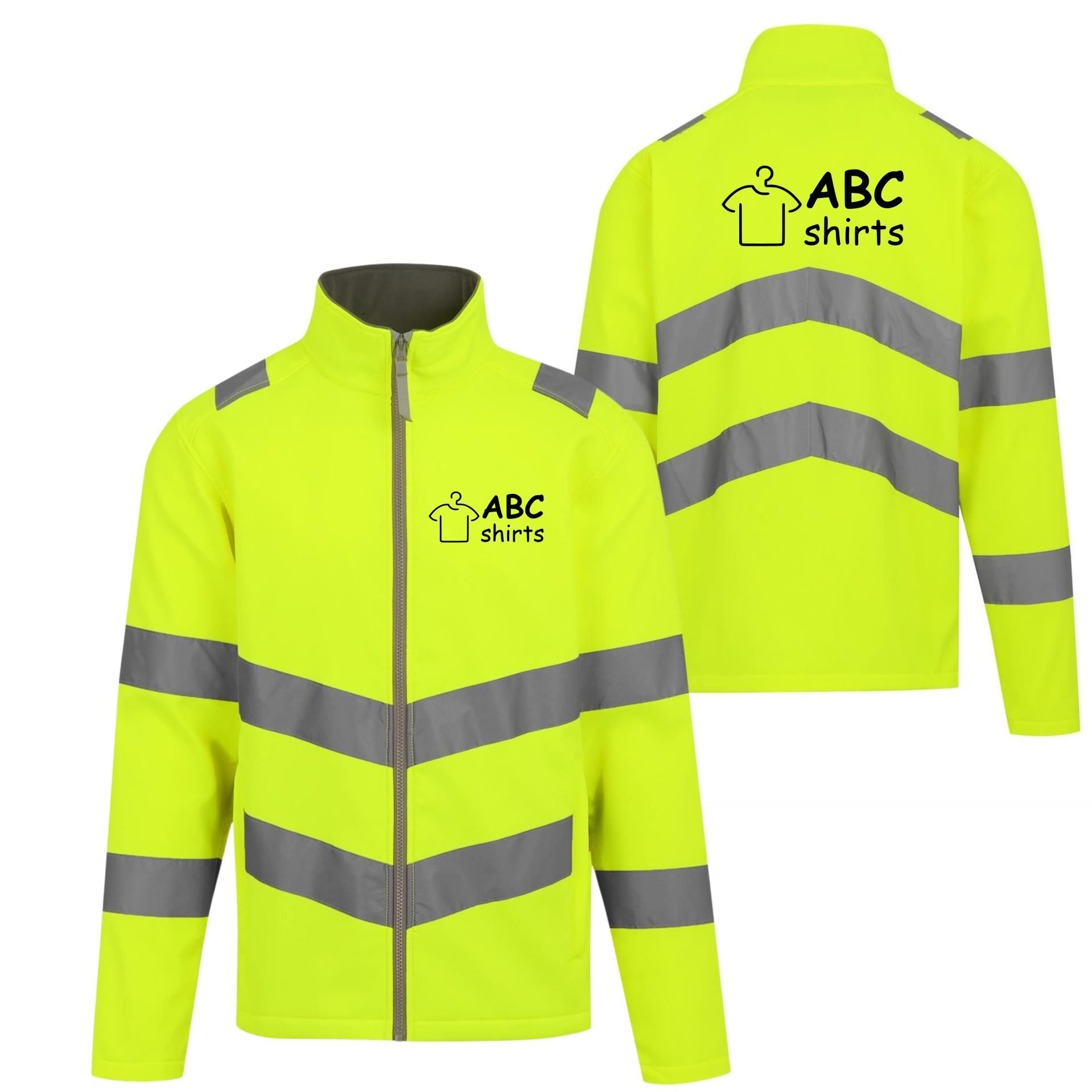 Softshell jas met reflectie
