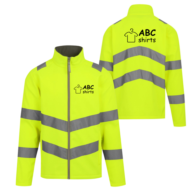 Softshell jas met reflectie