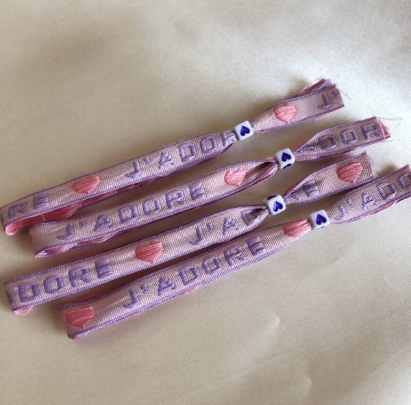 bracelet j’adore pink
