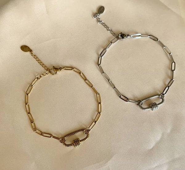 bracelet chains oval lock