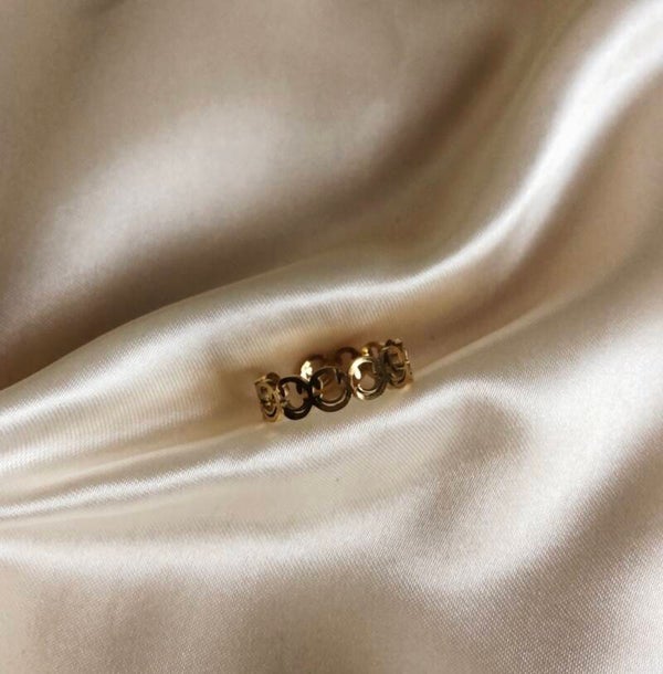 ring smileys gold