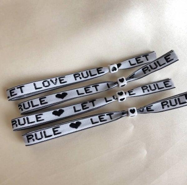 bracelet let love rule white
