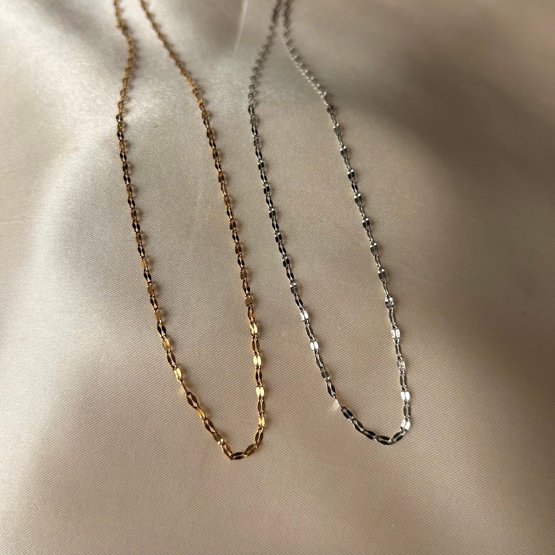 necklace small oval chains