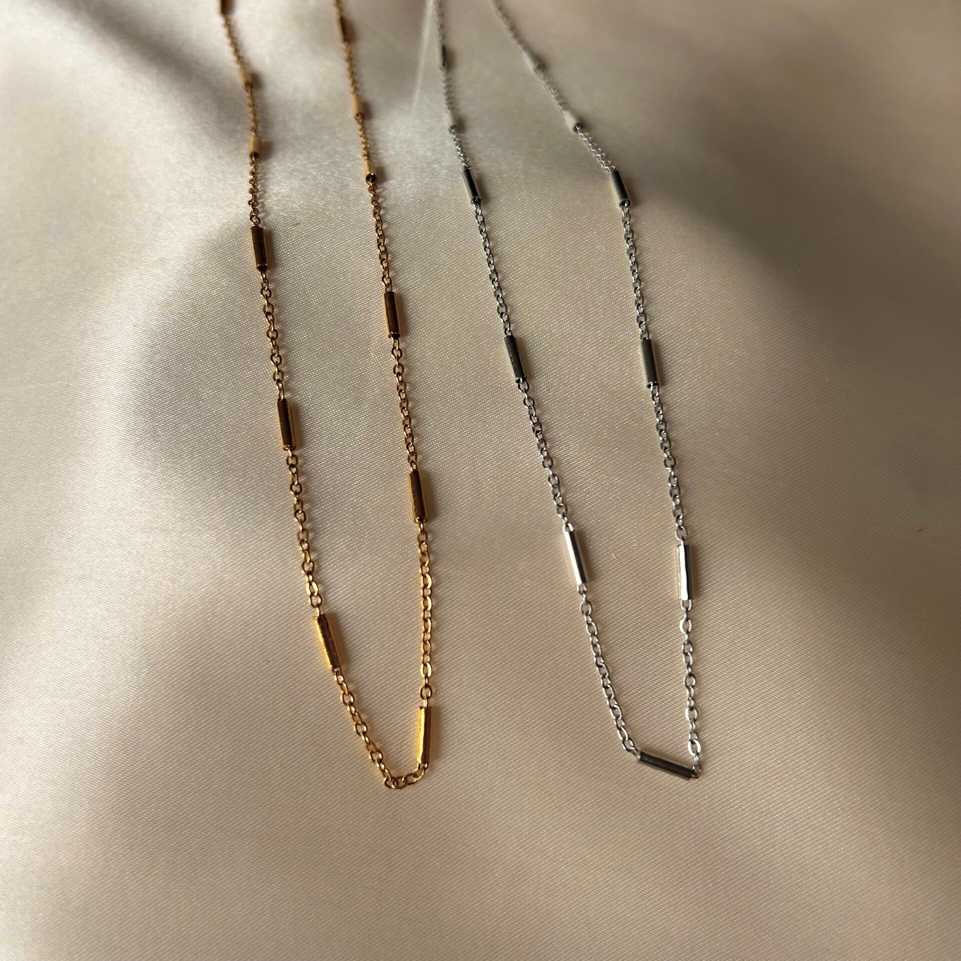 necklace small tubes