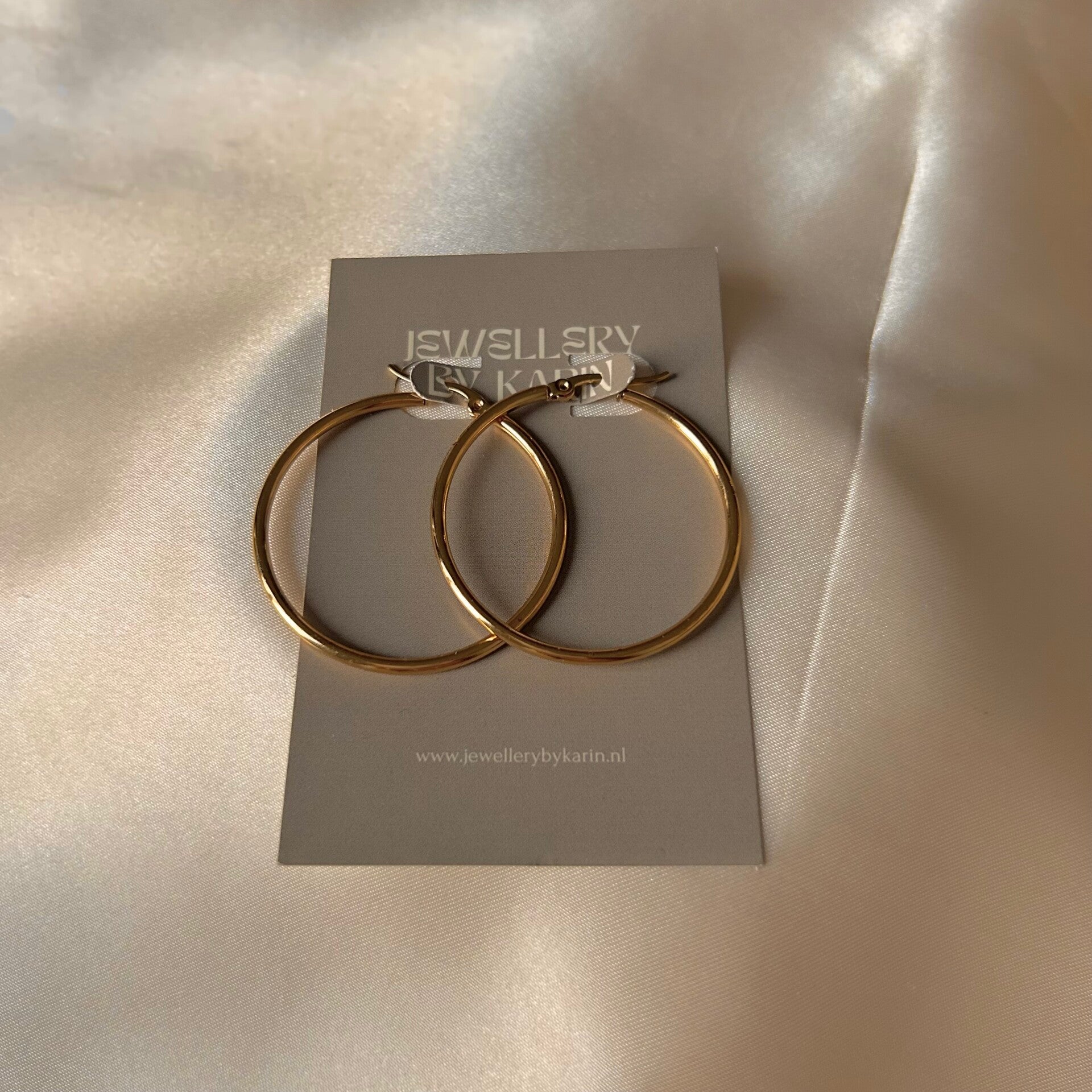 earrings simple hoops gold