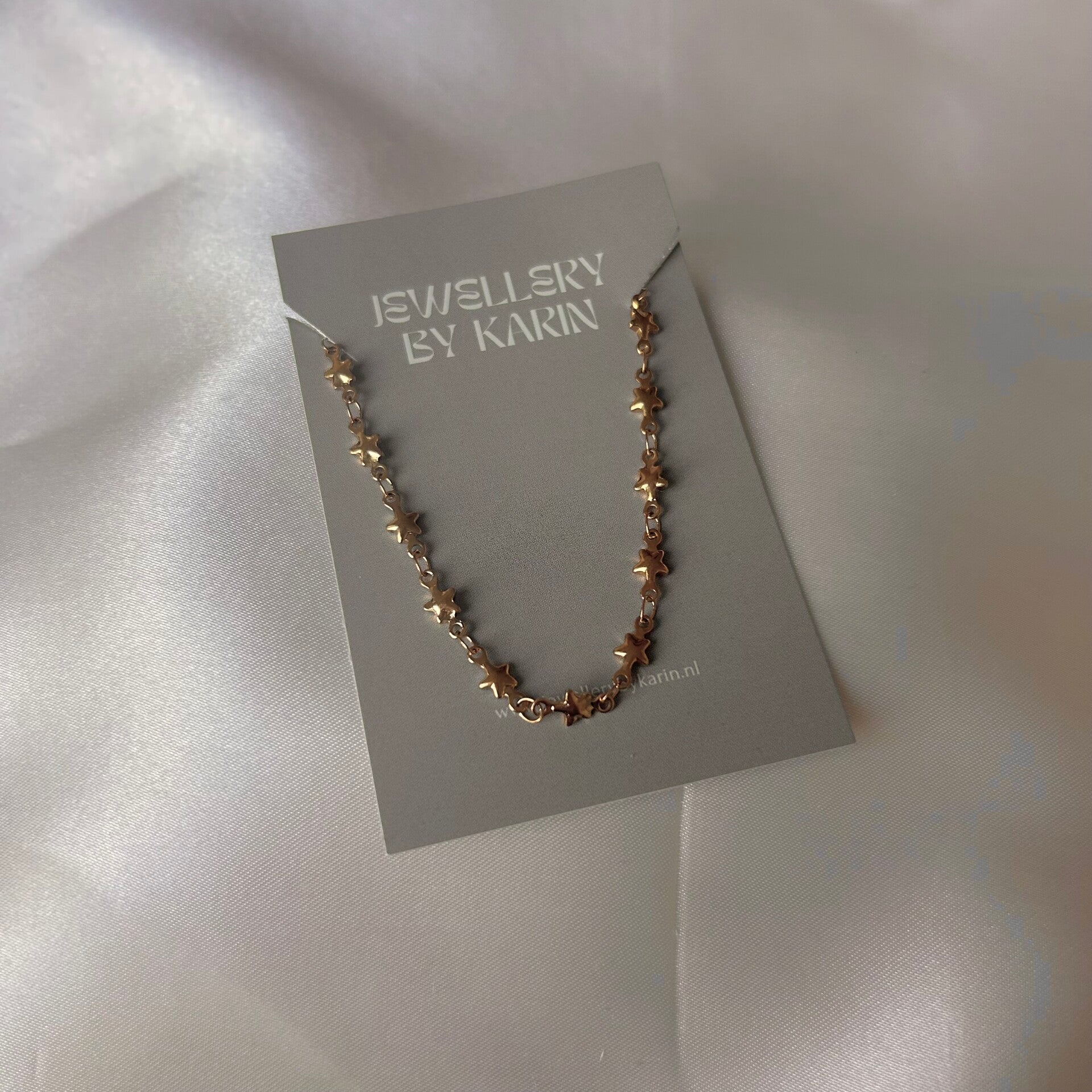 bracelet chained stars gold