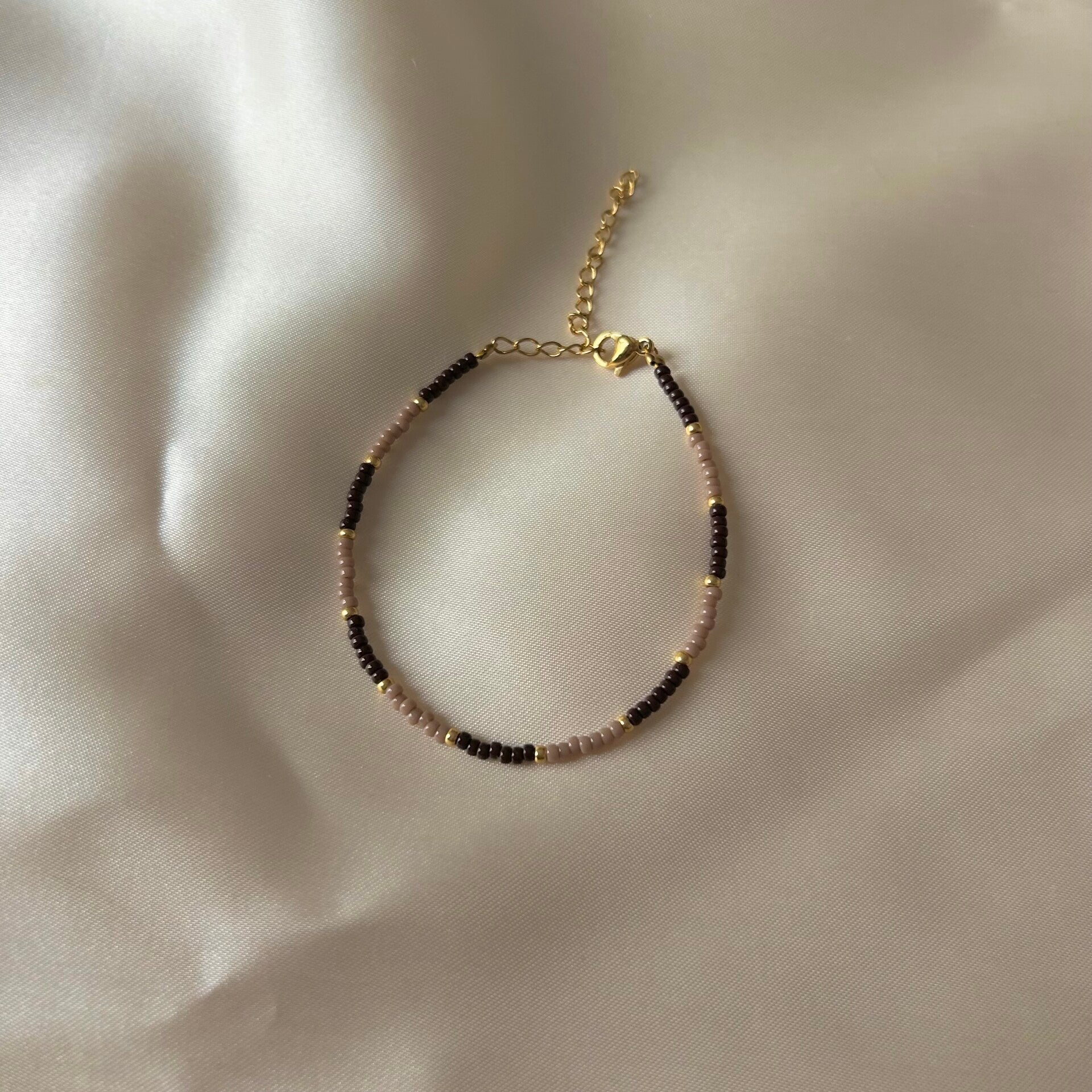 bracelet two shades of brown