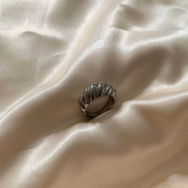 ring small baguette silver