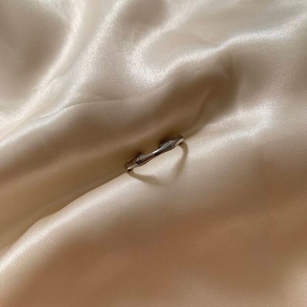 ring bamboo silver