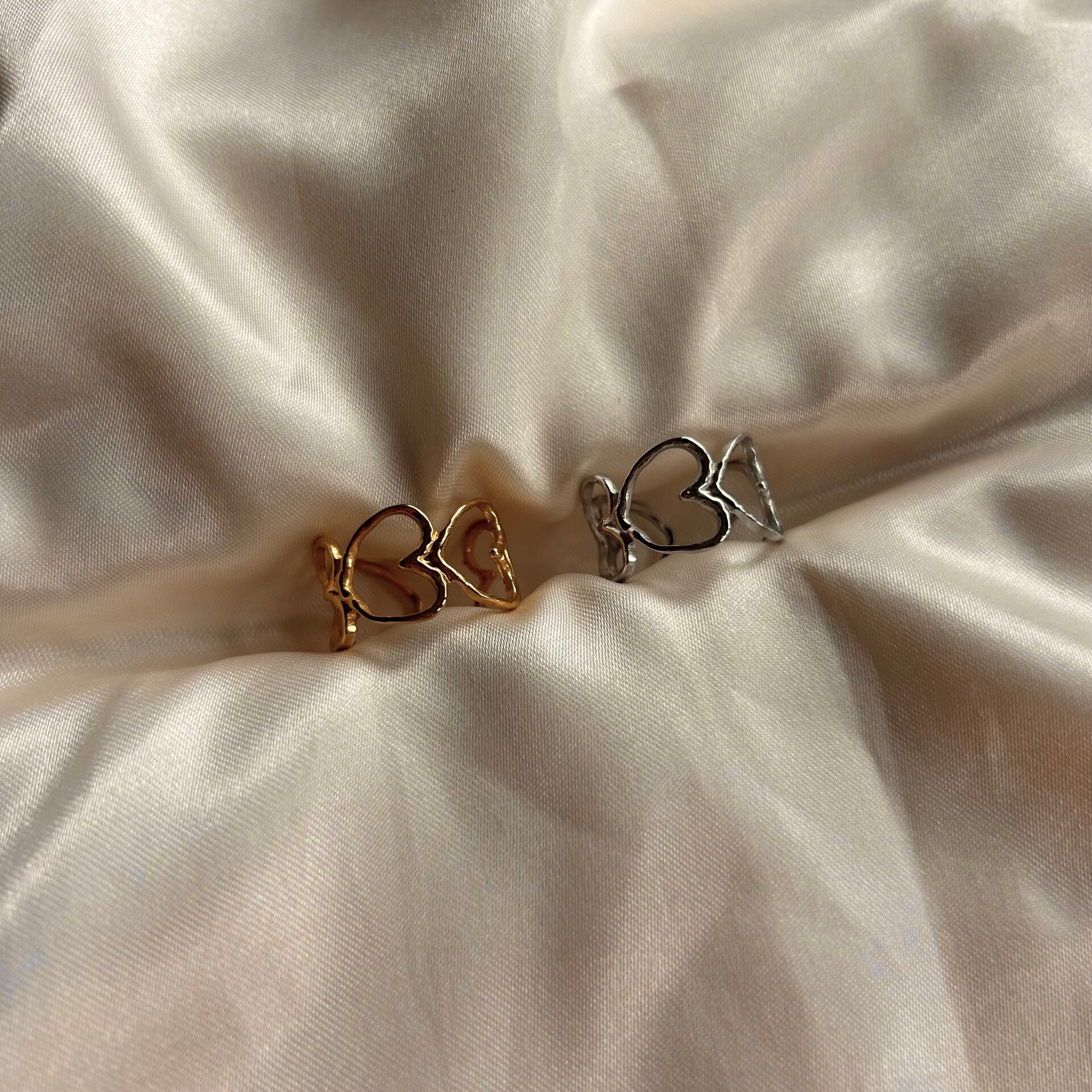 ring big open hearts
