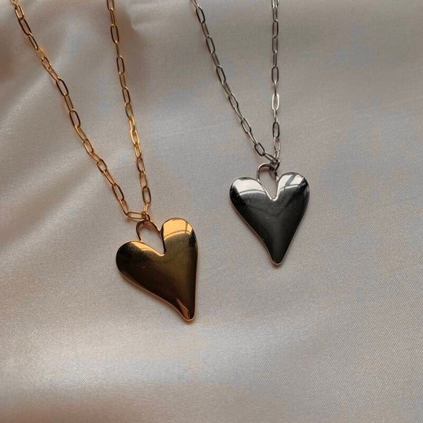 necklace big heart