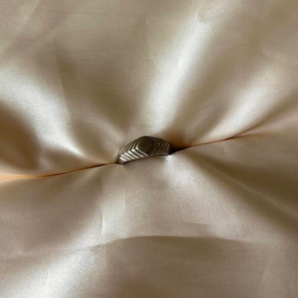 ring squares silver