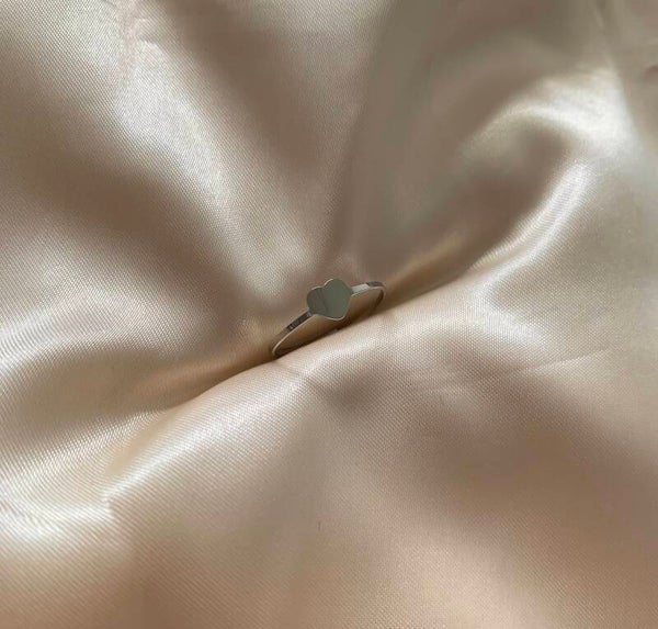 ring silver heart