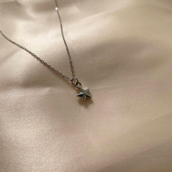 necklace star silver