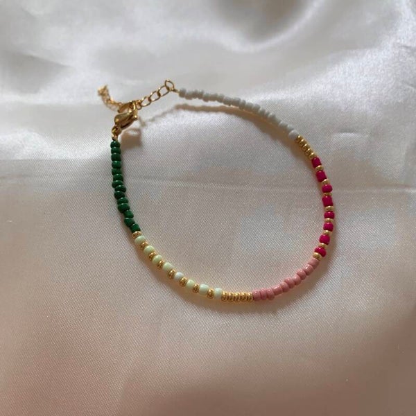 bracelet gold & pastel
