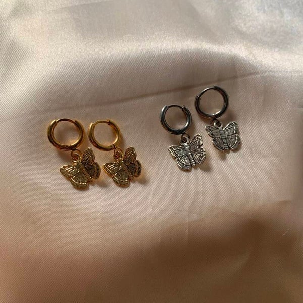 earrings butterflies
