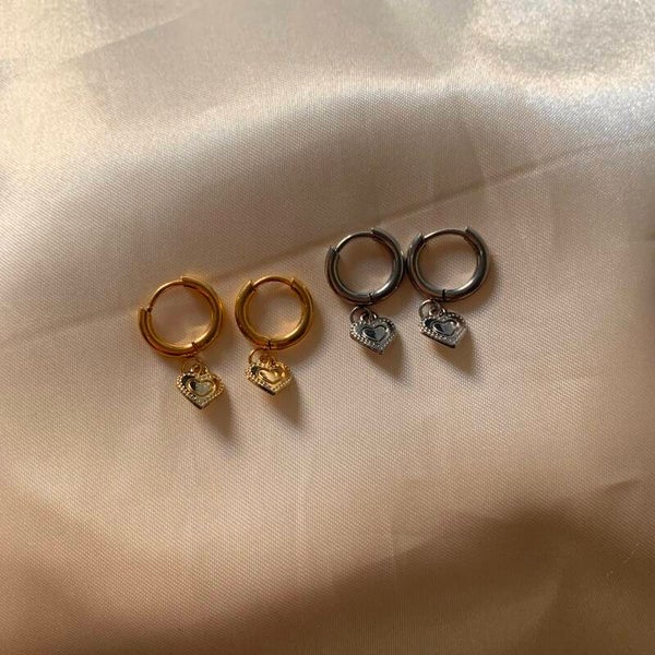 earrings small hearts