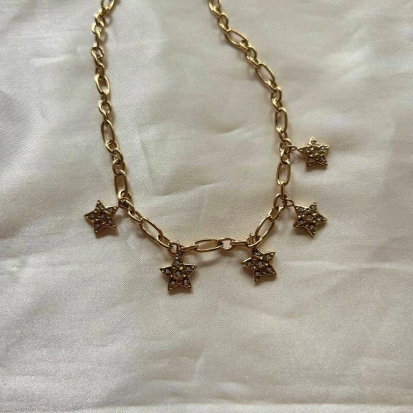necklace 5 star diamonds