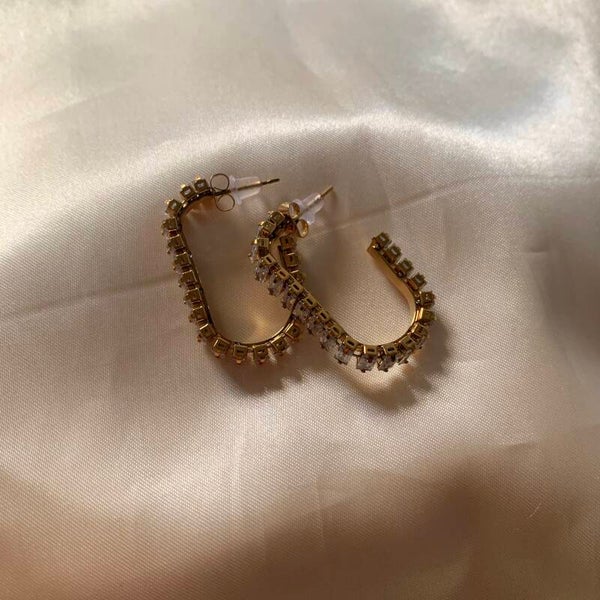 earrings diamonds gold