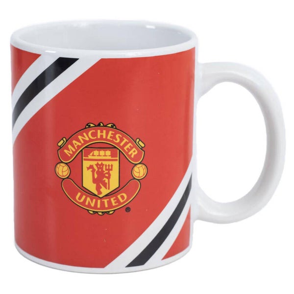 Manchester United FC Core Stripe Mug Official Merchandise