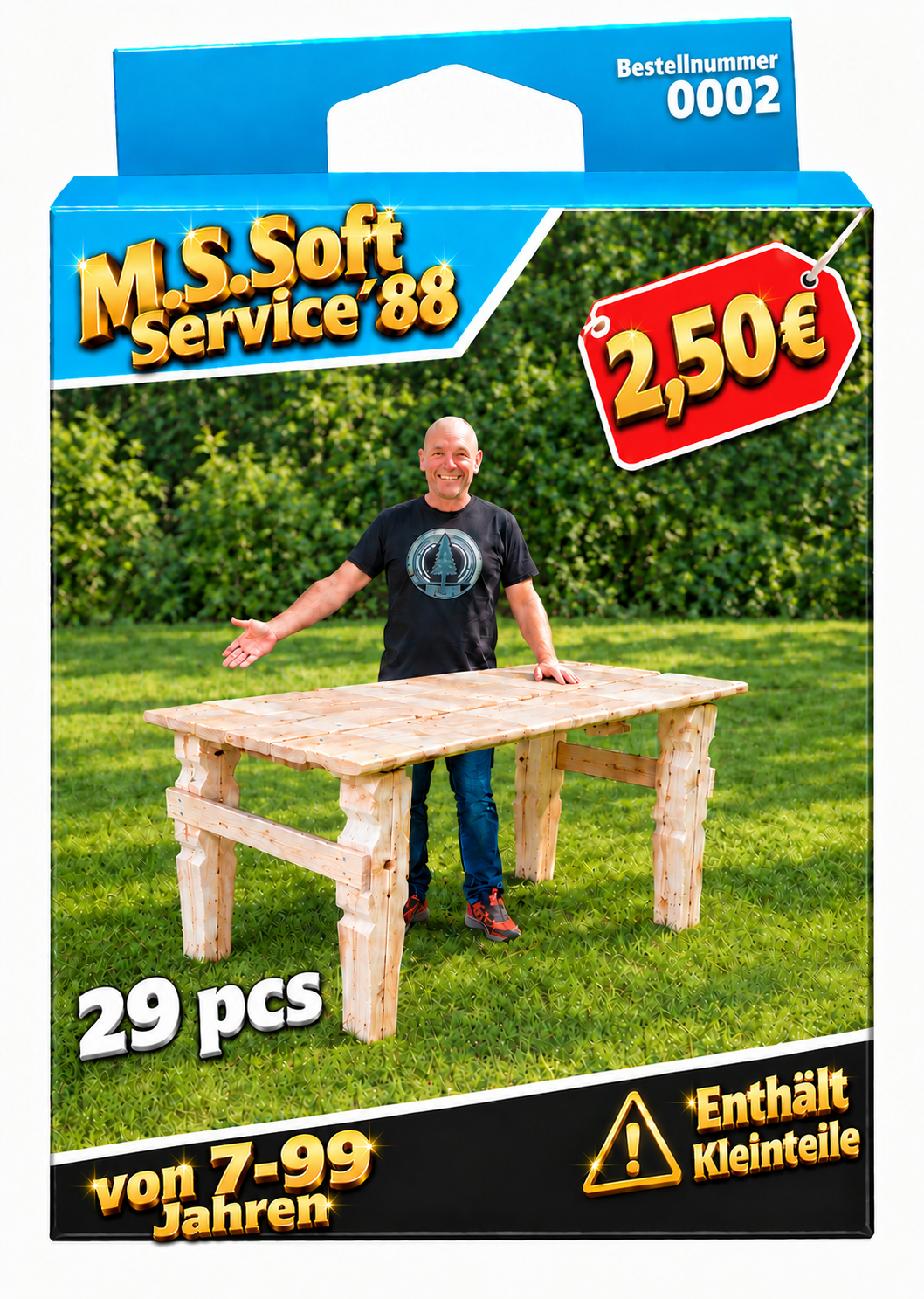 Bestellnummer 0002 Wäscheklammern Projekt Tisch