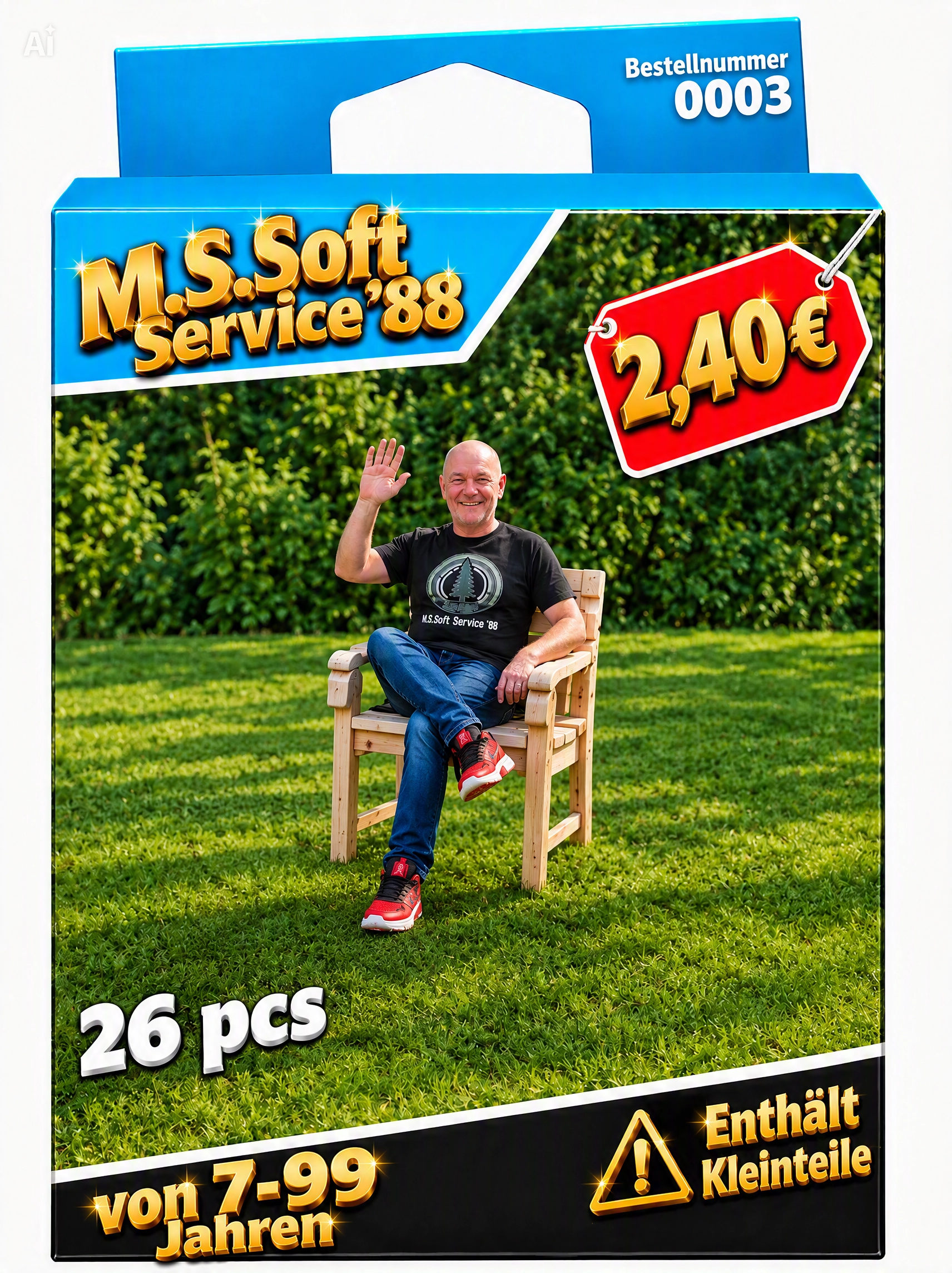 Bestellnummer 0003 Wäscheklammer Projekt Stuhl