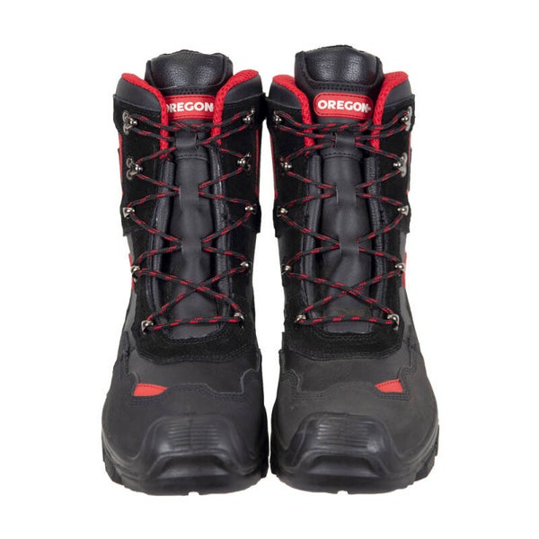 Oregon Kettensägen Schnittschutzstiefel Leder mit Stahlkappen