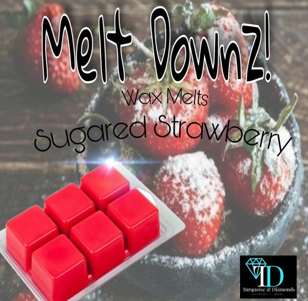 Sugared Strawberry Melt Downz!! Wax Melts