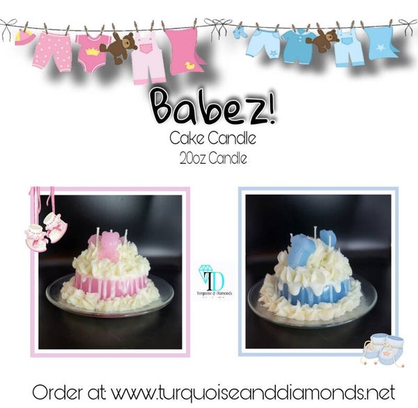 Babez Baby Cake Candle