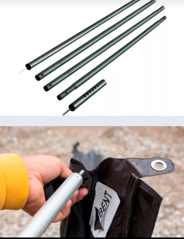 Bent Alu Spannstab für Sonnensegel