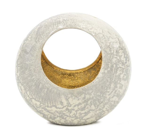 theelichthouder - standing egg/wit