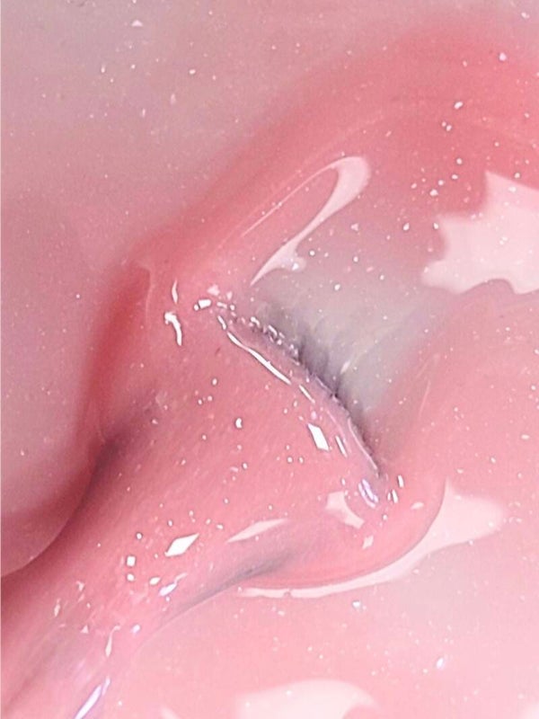 RUBBER Base Pink Glitter 15ml