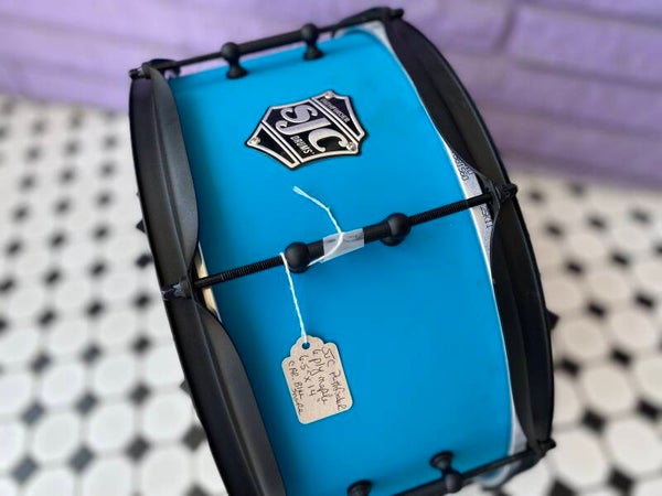 SJC Drums Pathfinder Series 6.5x14 Snare Drum - Caribbean Blue🥶 6PLY maple!