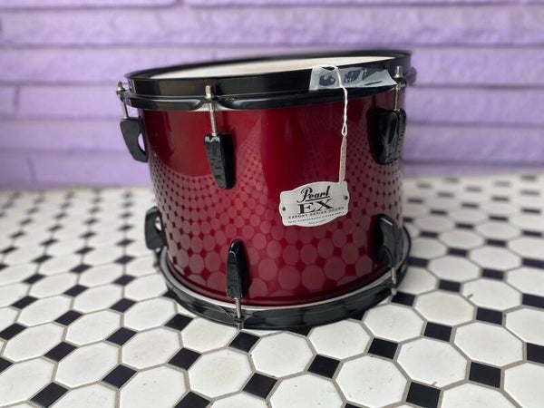 Pearl Export (EX) 8x12” Tom- 2000s - Red wine.