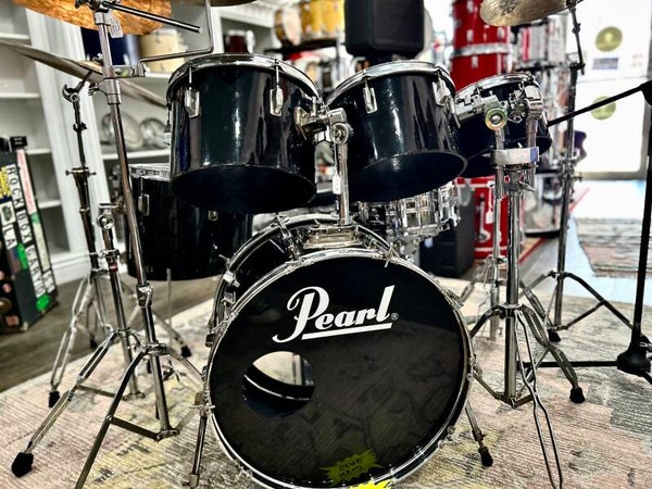 Pearl Black Late 1970s-80s 6P” Full Fiberglass Shell Pack