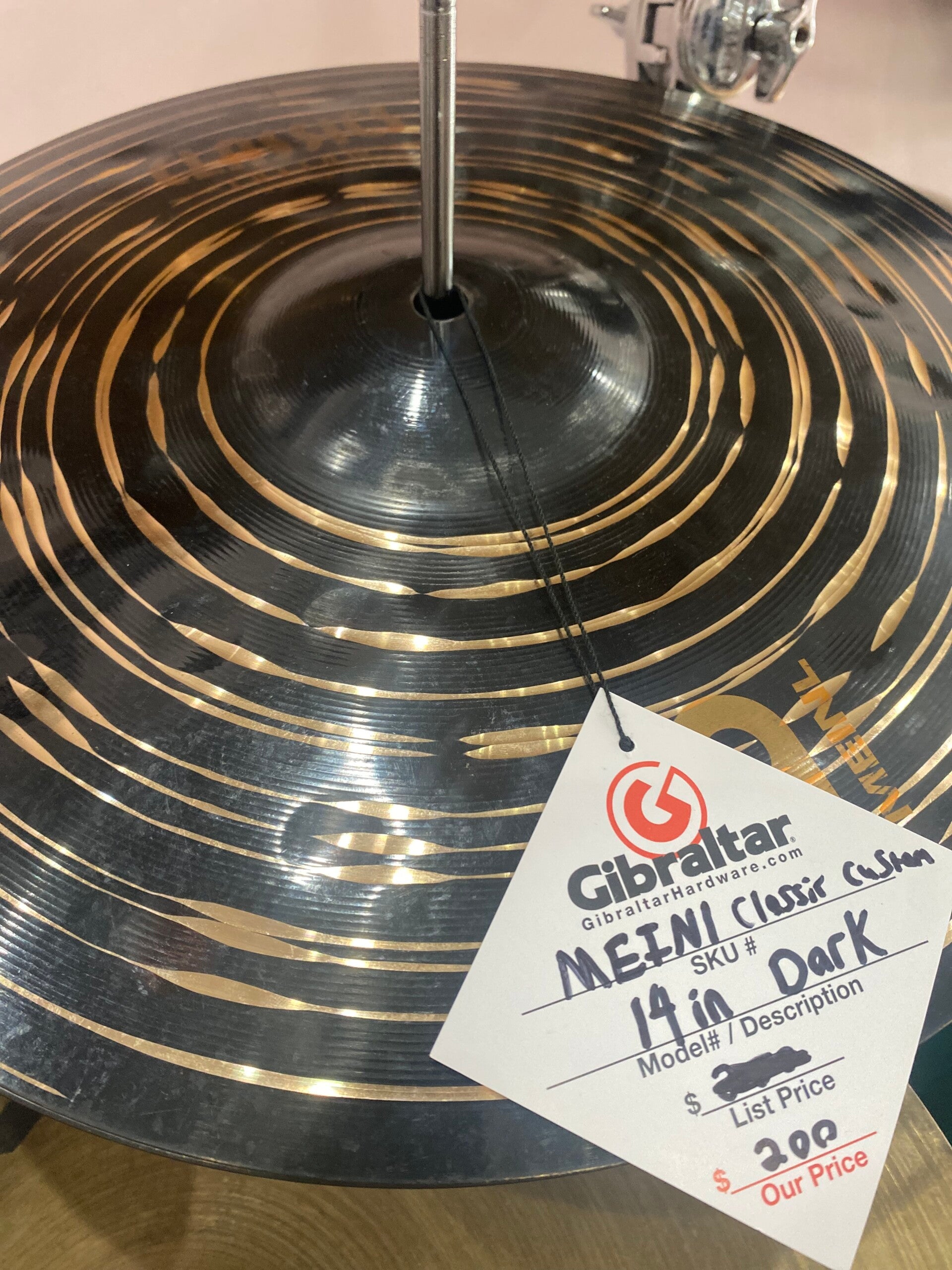 Meinl 14” Dark Classic Customs Hi-Hats