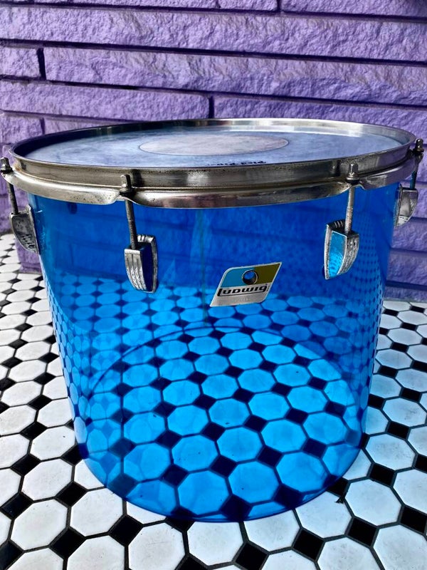 1970s Ludwig 16x13" Blue Vistalite Tom.
