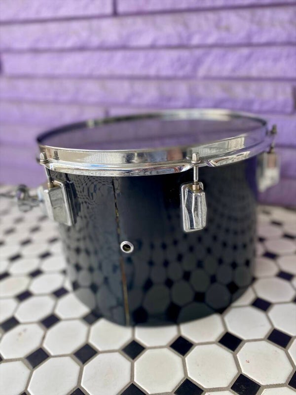 Pearl Concert Tom- Fiberglass 1970s” - Black“ 9x13”