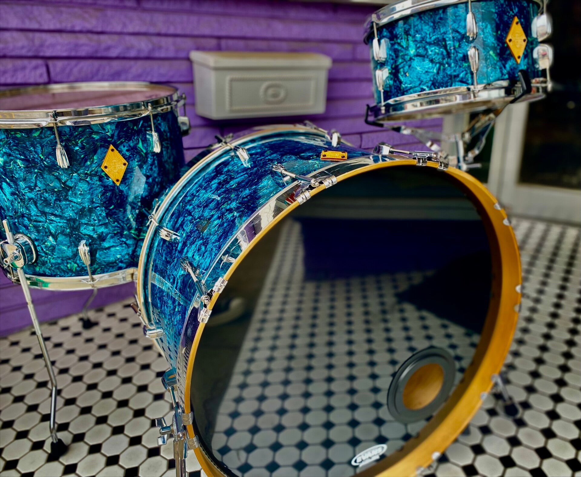 Battlefield Drum Co” 3P Maple Shell Pack- 2000s” - Blue Marble“