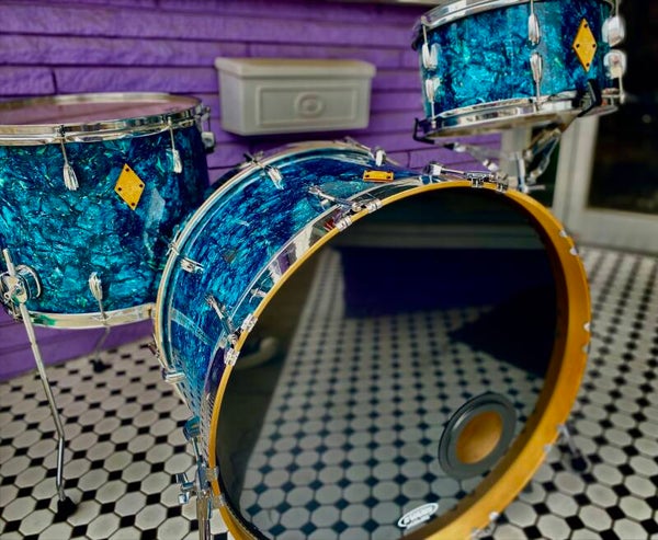 Battlefield Drum Co” 3P Maple Shell Pack- 2000s” - Blue Marble“