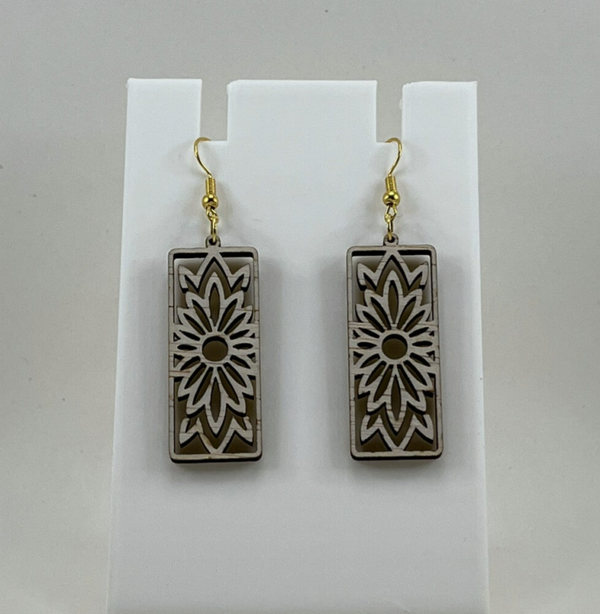 Rechthoekige oorbellen