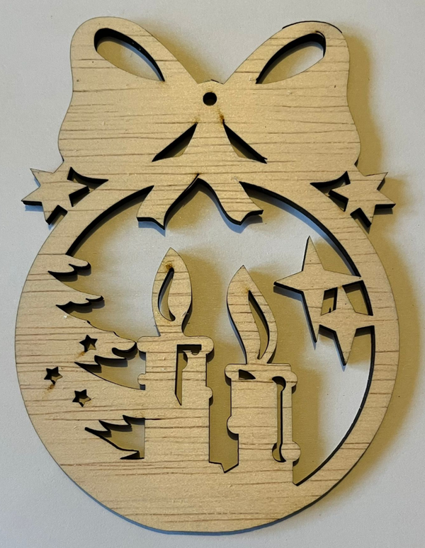 Kerst ornament kaarsen