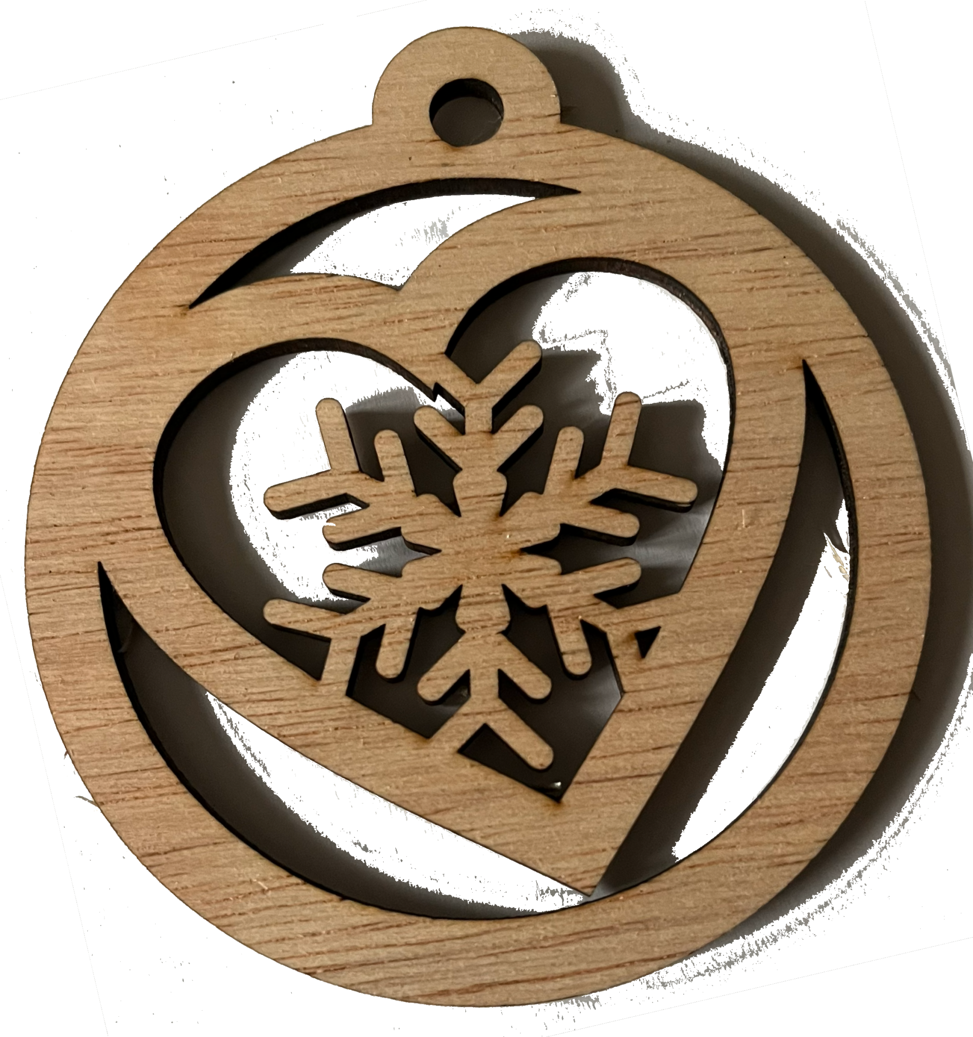 Kerst ornament met hart
