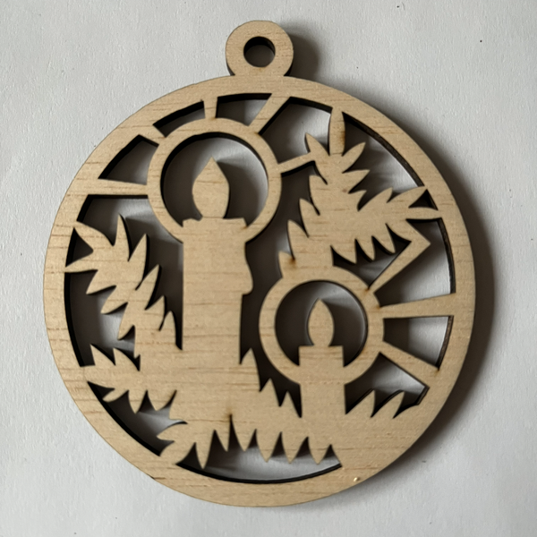 Kerst ornament kaarsen