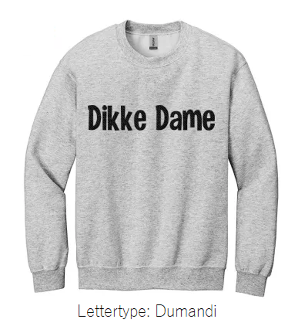 Sweater - Geborduurde tekst