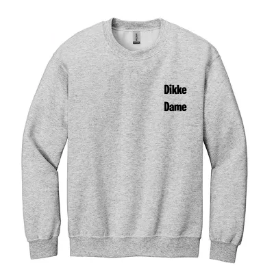 Sweater - Klein 'logo' - Dikke Dame/Dude, niet aan de lijn