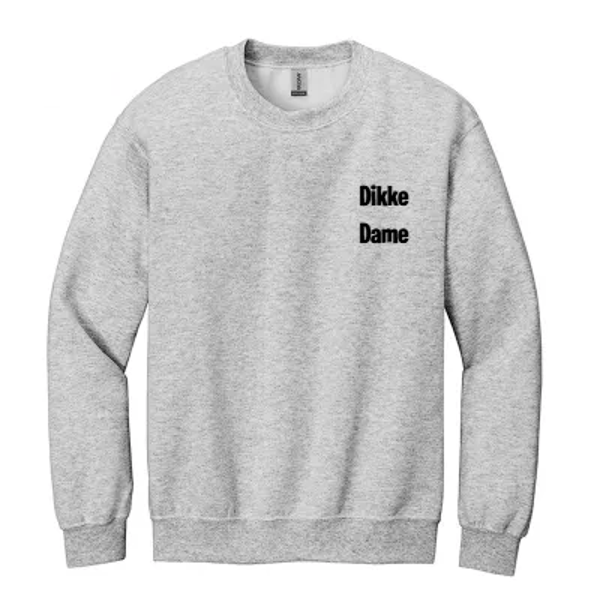 Sweater - Klein 'logo' - Dikke Dame/Dude, niet aan de lijn