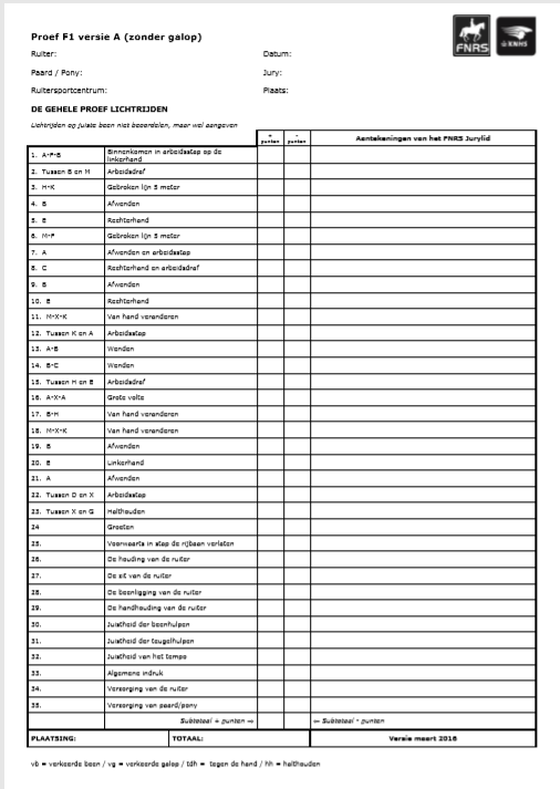 Voorbeeld FNRS proef